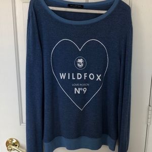 Wildfox Love Potion No 9 Sweatshirt Blue Large